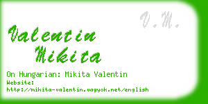 valentin mikita business card